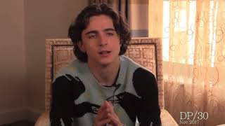 Rude interviewer makes timothee chalamet sad [upl. by Derinna]