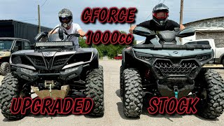 Modified CFMOTO 1000 Overland vs Stock Gen 3 CFORCE 1000 Drag Race [upl. by Junna453]