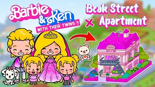 Beak Street Apartment for Barbie 💖 How To Decorate Aesthetic Toca Boca House Ideas 😍Toca Life World [upl. by Bronson]