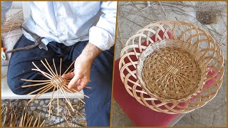 How To Weave a Willow Basket  Basket Weaving Techniques [upl. by Kiri]