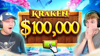 BUYING A 100000 RELEASE THE KRAKEN SLOT BONUS [upl. by Osnofedli151]