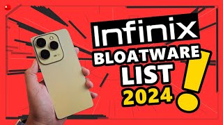 INFINIX Bloatware List Ngayong 2024 [upl. by Annoyt]