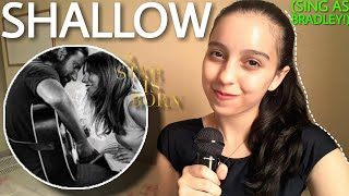 Shallow Lady Gagas Part Only  Karaoke  A Star Is Born [upl. by Yentuoc]