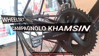 WHEELSET ROAD BIKE CAMPAGNOLO KHAMSIN  ZAI PROJECT [upl. by Nuhsed610]