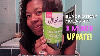 Blackstrap Molasses 8 month update GREY HAIR REVERSAL UPDATE [upl. by Darryl881]