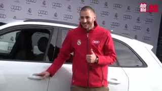 Jugadores del Real Madrid recogen sus coches Audi  Autobildes [upl. by Ttirb]