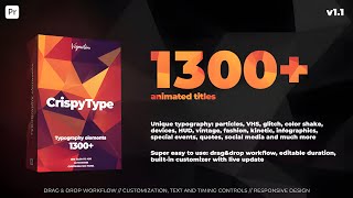 CrispyType 1300 Titles For Premiere Pro [upl. by Nysila]