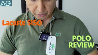 Lacoste Mens Polo Shirt Review  150 Lacoste Polo Any Good [upl. by Adnohrahs]