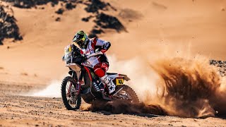 Dakar rally 2024  Bikes   Ross Branch  Kalahari Ferrari  Hero Motorsport [upl. by Edgard]