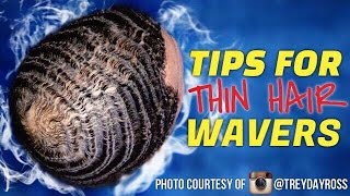 360 Waves BEST Advice For THIN Hair Wavers How To Get Waves With Thinning Hair Tutorial [upl. by Robbi]