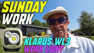 Sunday Work and KLARUS WL3 Work Light [upl. by Fisoi]