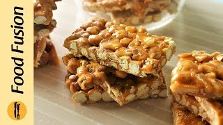 Chikki 4 ways with gur Recipe by Food Fusion [upl. by Nerland]