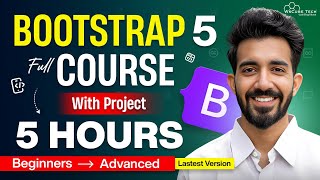 Bootstrap 5 Full Course for Beginners Website Project Included  Learn Bootstrap in 5 Hours 2024 [upl. by Arnaldo]