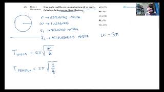 🔭 Luglio 2024  Fisica e matematica n° 489  Una molla oscilla con una pulsazione di 3π rads Calc… [upl. by Wilhide359]