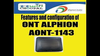 How to configure Alphion ONT AONT 1143 and its features [upl. by Apicella]