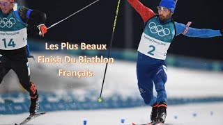 Les plus beaux finish du biathlon Français 🇫🇷 [upl. by Alien]