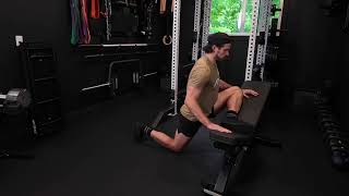 Incline Bench Pigeon Hand Assisted Split Squat [upl. by Gershon]