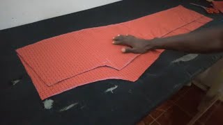 HOW TO CUT A TROUSER STEP BY STEP BACK AND FRONT [upl. by Cyb]