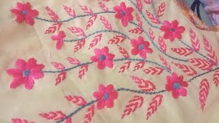 Hand Embroidery jama designLatest designNasima Handicraft design [upl. by Cud125]