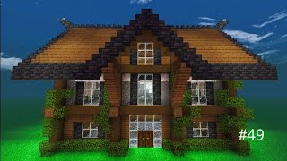 Minecraft build a wooden house awesome design49 😍 [upl. by Ahsenrat]