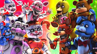 FNaF Movie Animatronics vs Sister Location [upl. by De Witt]