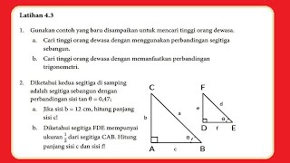 Pembahasan soal Latihan 43 perbandingan trigonometri kelas 10 SMASMK [upl. by Kendry425]