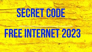 SECRET CODE FOR FREE INTERNET ACCESS FOR 2023 [upl. by Parish]