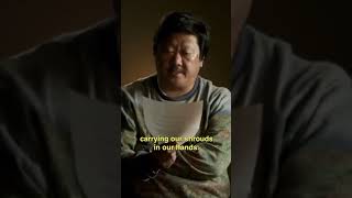 English actor Benedict Wong reads a letter from a Palestinian doctor with 3 children in north Gaza [upl. by Joshua263]