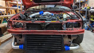 Subaru Gf8 GC8 FMIC Install Part 3 [upl. by Eibor]