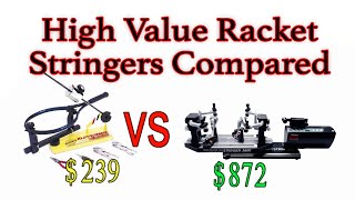 Budget Tennis Racket Stringers COMPARED Klippermate Drop Weight vs Penta Premium Electric [upl. by Irroc]