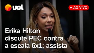 Escala 6x1 Erika Hilton fala ao vivo sobre PEC que reduz a jornada de trabalho acompanhe [upl. by Latrena]