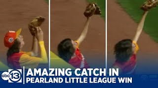 Amazing catch in Pearland Little League win [upl. by Ydaf264]