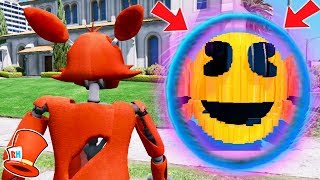 ANIMATRONICS vs PORTAL TO EVIL GIANT PACMAN DIMENSION GTA 5 Mods FNAF RedHatter [upl. by Herod194]