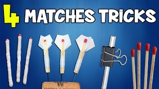 4 Things You can make with Matches  Awesome Tricks with Matches [upl. by Hobard]