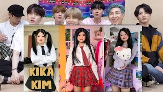 BTS REACTION Kika Kim XO Team TikTok Top [upl. by Akimrehs]