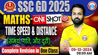 SSC GD Maths  SSC GD 2025  Time Speed amp Distance Revision Class  Maths For SSC GD by Deepak Sir [upl. by Liauqram]