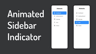 React Animated Sidebar Indicator  ReactJS Sidebar  ReactJS SASS [upl. by Harrison]