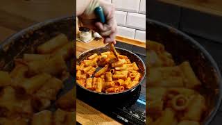 Spicy Vodka Rigatoni pasta cooking food recipe shorts [upl. by Shirah633]