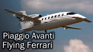 Piaggio Avanti  stylish Italian business turboprop aircraft [upl. by Aaren953]