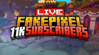 Celebrate 11000 Subscribers In Fakepixel Skyblock [upl. by Dnob]