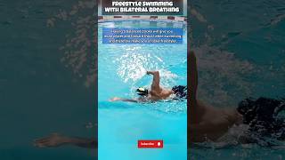 Freestyle Swimming Breathing Bilateral swimming swimmingtips learnswimming [upl. by Alyahsal]