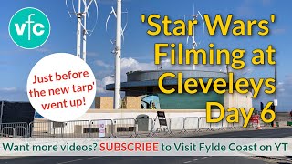 Star Wars Filming in Cleveleys Day 6  Mary’s Shell  Beach walk  Setting Up Warms Up [upl. by Atoiyanap]