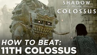 Shadow of the Colossus PS4  11th Colossus Boss Fight Guide [upl. by Besnard]