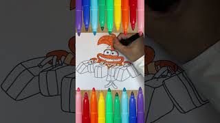 Come Disegnare e Colorare Ansia  Tutorial Inside Out 2 per Bambini [upl. by Roban]