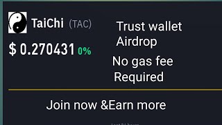 Earn 100 and above TAC Airdrop in Trust wallet [upl. by Yddet]