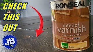 Ronseal Interior Varnish  How to Dark Stain and Finish Timber [upl. by Aicire]