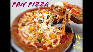 Pan Pizza Recipe  The best homemade Pizza you will ever eat  Start to Finish all tips  veg pizza [upl. by Salokin255]