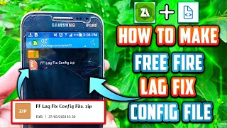 How To Make Free Fire Lag Fix Config File [upl. by Zingg]