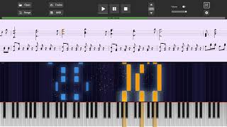 FALLEN DOWN Piano MIDI Tutorial HARD Undertale [upl. by Ragouzis798]