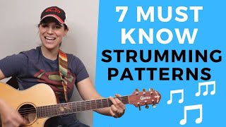 7 ESSENTIAL Beginner Guitar STRUMMING Patterns You MUST KNOW [upl. by Odlabso]